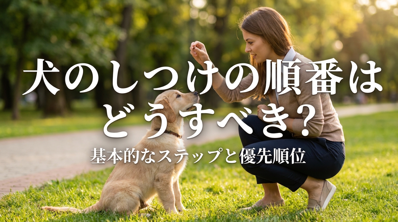 犬のしつけの順番はどうすべき?